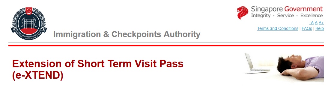 extension of short term visit pass application
