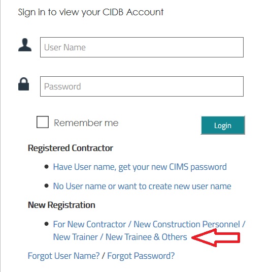 cidb.gov.my Malaysia Contractor Registration : SMB Online ...