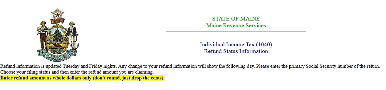 State Of Maine Tax Refund Phone Number