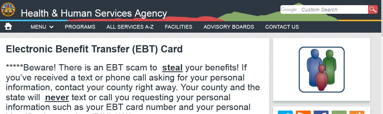 sandiegocounty.gov Electronic Benefit Transfer Card EBT ...
