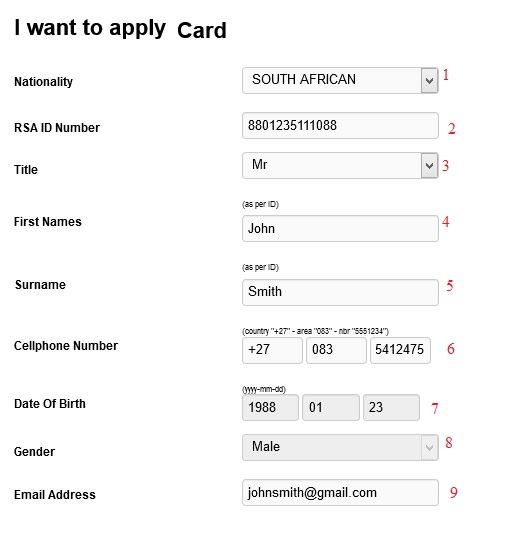 edgars.co.za Thank U Cash & Account Card South Africa